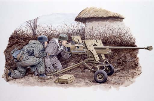 1/35 2,8 cm Spzb4T At Gun w.Crew (Eastern Front)