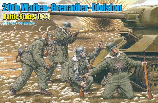 1/35 20th Waffen Grenadier Div., Baltic States 1944 4 fig.
