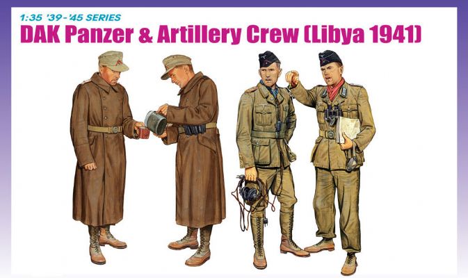 1/35 DAK Panzer & Artillery Crew Libya 1941