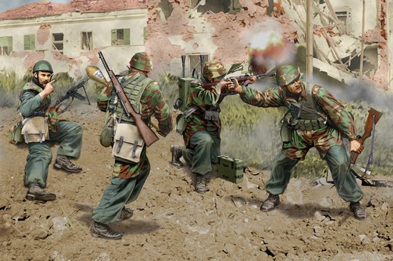 1/35 Italian Paratroopers Anzio 1944 4 fig.