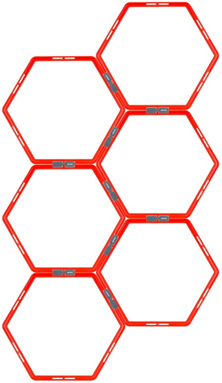 AVENTO Träningsset- AGILITY GRID HEXAGON 6-P - 3