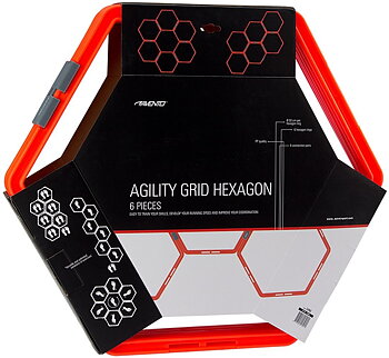 AVENTO Träningsset- AGILITY GRID HEXAGON 6-P