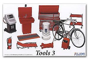 1/24 Garage Tools Set #3 (Jack, Heater, Tool Chest, Bike, etc.)