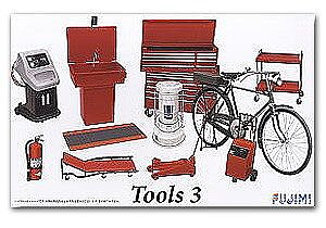 1/24 Garage Tools Set #3 (Jack, Heater, Tool Chest, Bike, etc.)