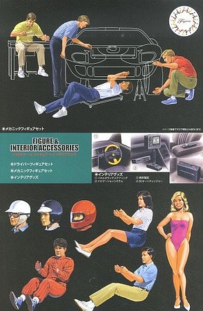 1/24 Mechanics & Driver w/Car Interior Acc.