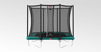 Studsmatta BERG Favorit Ultim 280 AirFlow Grön + skyddsnät Comfort 