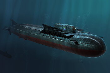 1/350 Russ. Navy SSGN Oscar II Class Kursk Cruiser