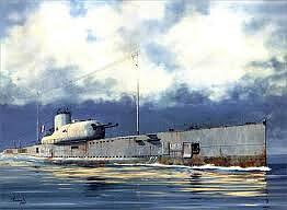 1/350 French Surcouf Sub. Cruiser
