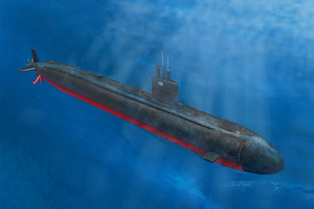 1/350 USS Los Angeles Class SNN-688