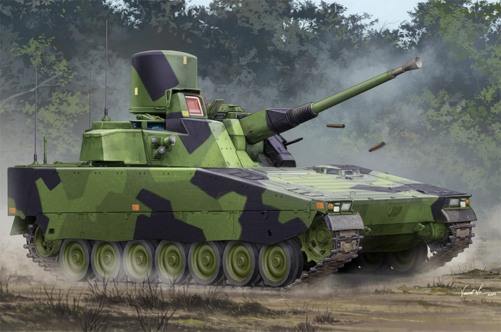 1/35 LvKv 90  Anti-Air Vehicle (Luftvärnskanonvbagn  90)