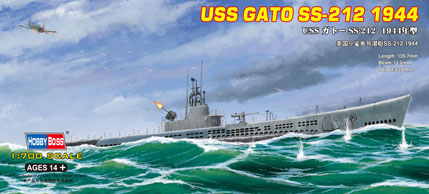 1/700 USS Gato Ss-212 1944