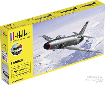 1/72 SAAB  32 Lansen COMPLETE w. Glue, Brush, Paints