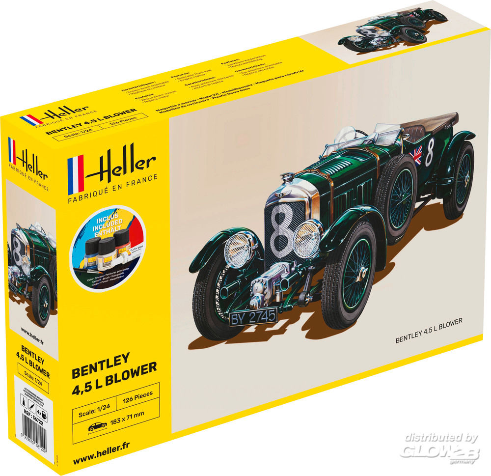 1/24 Bentley Blower COMPLETE w.  Glue, Paint,Brush