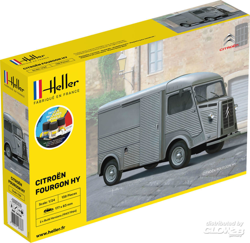 1/24 Citroen Fourgon Hy COMPLETE w. glue, brush and paints