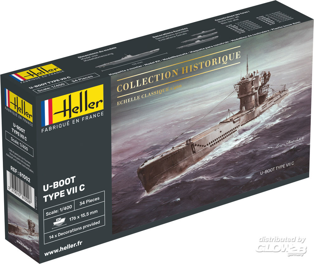 1/400 U-Boot Type VII C