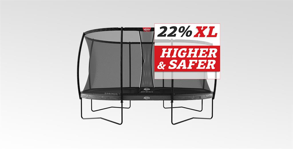 Studsmatta BERG GRAND ELITE REGULAR 520x345 GREY AirFlow PRO + SAFETY NET DLX XL - 7