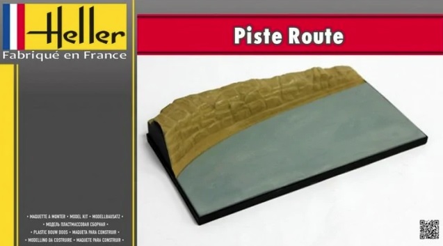 1/43  Piste Route . Diorama roadway with embankment