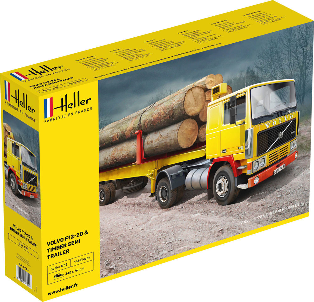 1/32 Volvo F12-20 & Timber Trailer