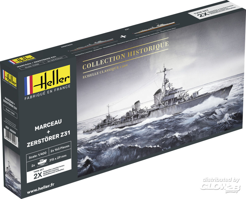 1/400 Marceau + Zerstörer Z31 2 boats incl.