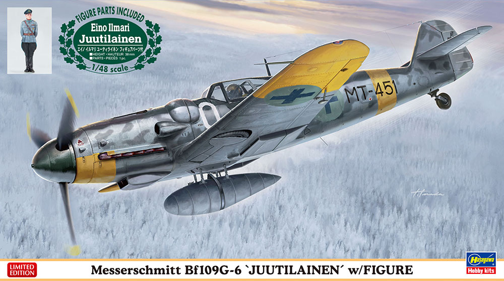 1/48 Messerschmitt Bf109G-6 Jutilainen, w/fig