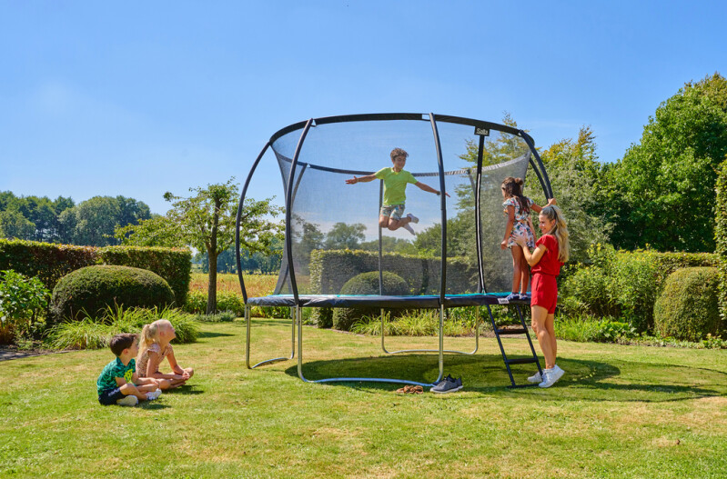 Salta Cosmos Ø366 cm, svart inkl. stege och skyddsnät- INKL FRAKT! - 2