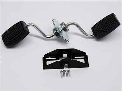 BERG BUZZY - CRANK SHAFT INCL. PEDALS BLACK