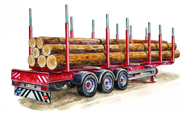 1/24 Timber Trailer