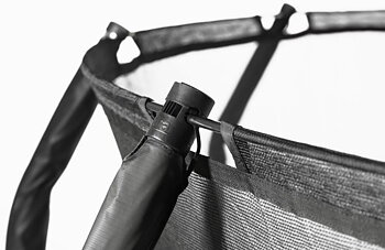 Salta Premium Black Edition rektangulär Ø305x214 cm inkl. skyddsnät Svart m. omlottingång