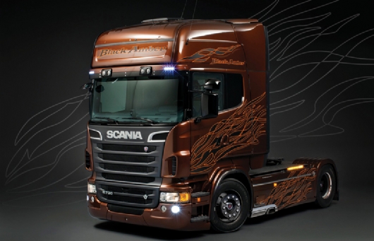 1/24 Scania R Black Amber incl. amber Paint