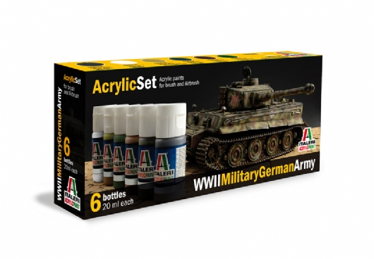 Acrylic Set (6 x 20 ml bottles) Military Ger. Army