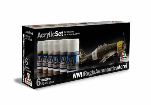Acrylic Set (6 x 20 ml bottles) Regia Aeronautica Aerei