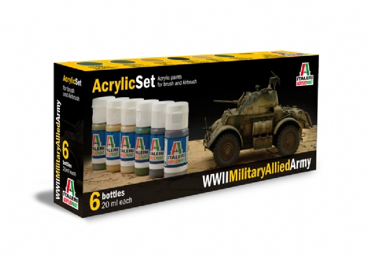 Acrylic Set  (6 x 20 ml bottles) Military Allied Army