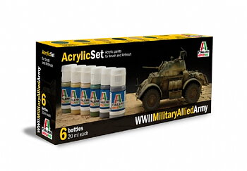 Acrylic Set  (6 x 20 ml bottles) Military Allied Army