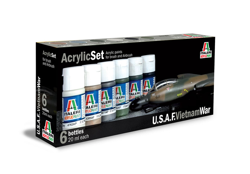 Acrylic Set  (6 x 20 ml bottles) U.S.A.F.Vietnamn