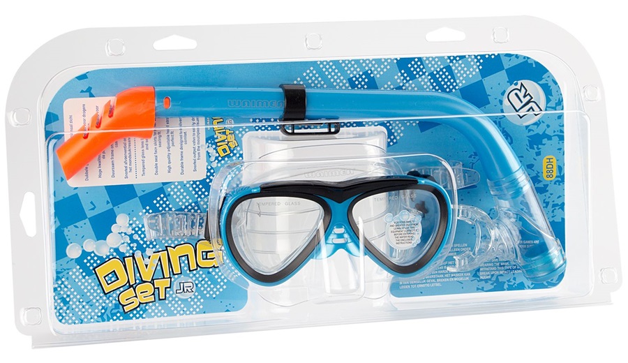 Waimea Cyklop med snorkel blå - Barn  - 2