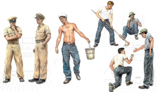 1/35 Pt 109 Crew + Accessories