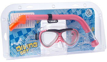 Waimea Cyklop med snorkel rosa - Barn 