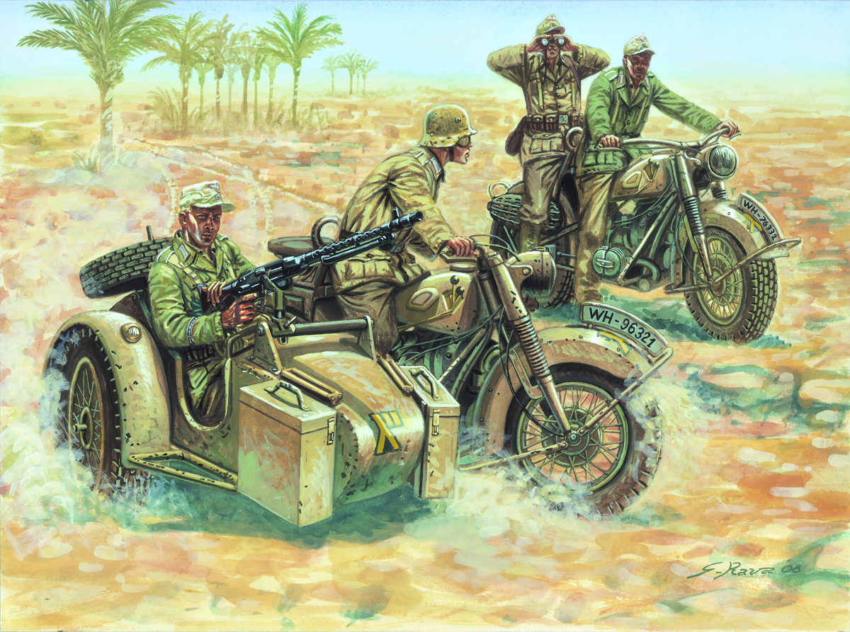 1/72 Ger.Motorcycles  - 16 fig.+4Mc - 2