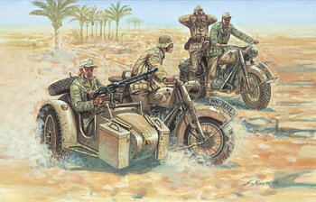 1/72 Ger.Motorcycles  - 16 fig.+4Mc