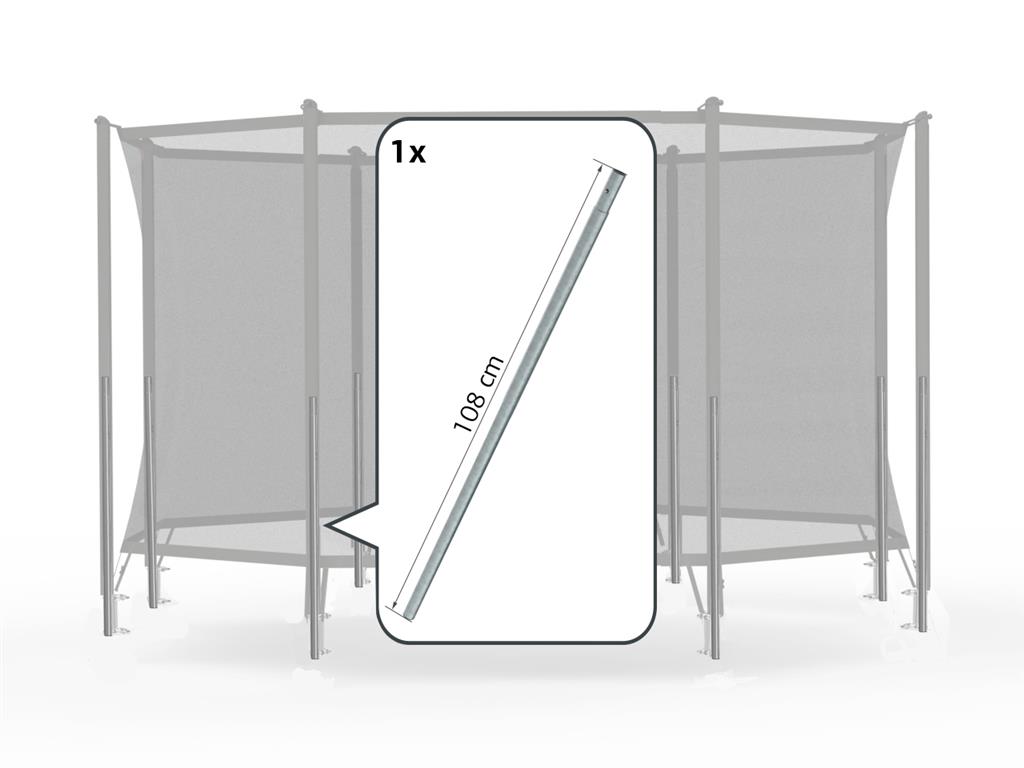 BERG Reservdel Favorit BERG SAFETY NET COMFORT - LOWER TUBE + SPRINGBRACKET