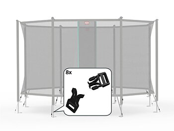 BERG Reservdel Favorit BERG SAFETY NET COMFORT - SIDE RELEASE BUCKLES (8X)