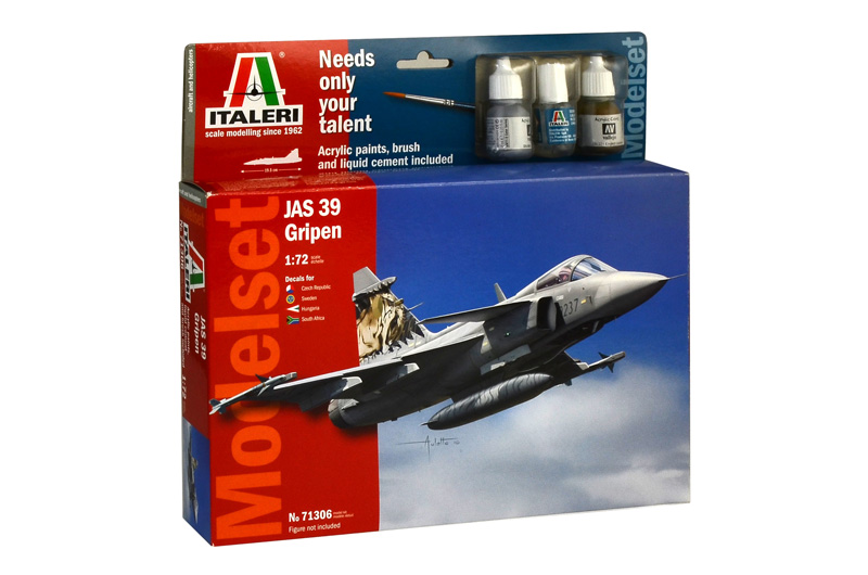 1/72 SAAB Jas 39 Gripen  COMPLETE w. Glue, Paint,Brush- discontinued!