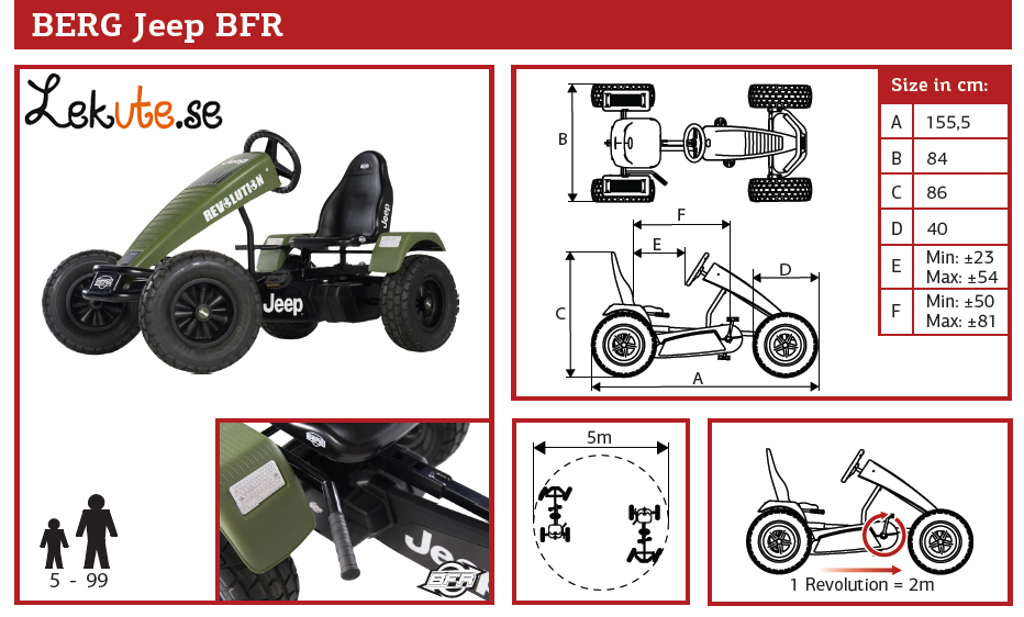 BERG trampbil Jeep Revolution BFR   - 12