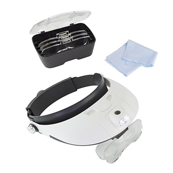 Pro Led Headband Magnifier  incl. 5 lenses