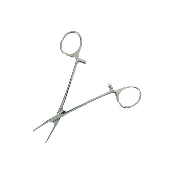 Locking forceps - 130mm straight/smooth jaw