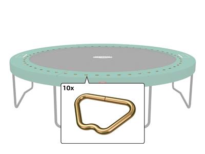 BERG Reservdel Champion - TRIANGLE FOR JUMP MAT (TWINSPRING GOLD) (10X)