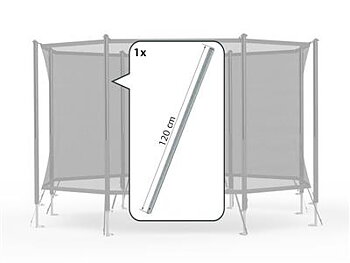 BERG Reservdel SAFETY NET COMFORT - UPPER TUBE FOR SPRINGBRACKET (120CM)