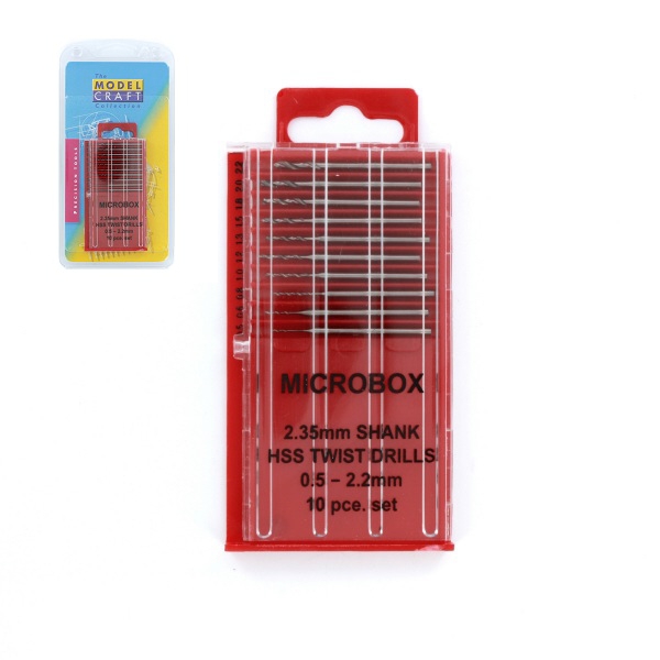 Microbox shanked drill set (10)