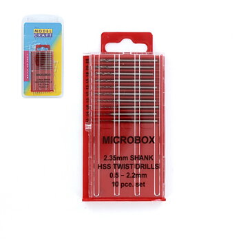 Microbox shanked drill set (10)