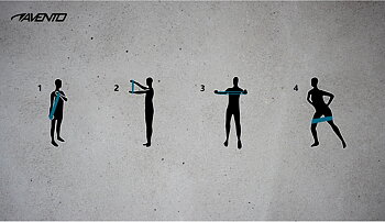 AVENTO SET LATEXBAND Fitness 5 NIVÅER/MOTSTÅND